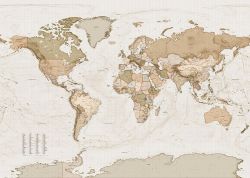 Φωτοταπετσαρία τοίχου Earth Map X7-1015 3.50x2.50 εκ.